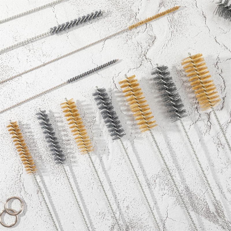 16 Inch Extra Long Pipe Cleaning Brush Set Abrasive Filament,