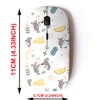 2.4G Wireless Mouse with Cute Pattern Design for All Laptops