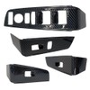 SIIMOO Carbon Fiber Style Window Lift Switch Panel Cover Trim