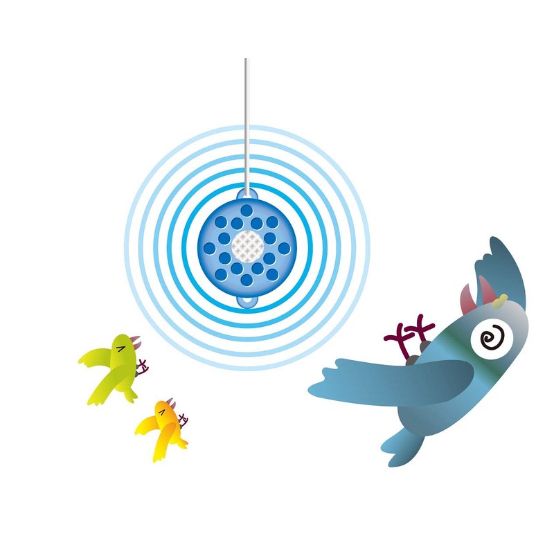 ミツギロン 鳥獣害 とり はと ベランダ とり去~る 2 ブルー 11.3×9×1.2cm 迷惑