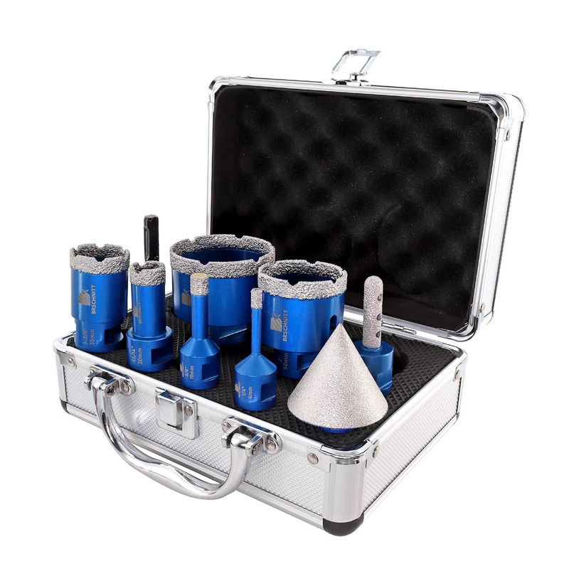 Diamond Core Drill Bit Set for Porcelain Tile Ceramic Marble