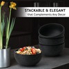 MIAMIO – 25.5 Oz Set of 4 Ceramic Bowls –