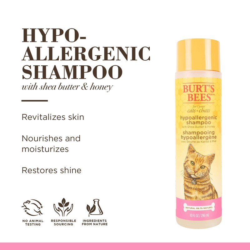 Burt's Bees for Cats Hypoallergenic Shampoo With Shea Butter &