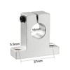 sourcing map 4PCS SK16 Aluminum Linear Motion Rail Clamping Rod