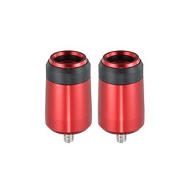 Motoforti 2 x Motorcycle Handlebar Grips 22 mm CNC Aluminium Handlebar Weights Handlebar Cap End Plug Handlebar End Plug Red