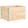 vidaXL Solid Pine Wood Stackable Pallet Collars - Multipurpose Storage