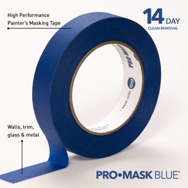 IPG PMD24 ProMask Blue, 14-Day Painter's Tape, 0.94" x 60 yd, (Single Roll)