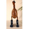 Decorative Wooden Duck 25 cm with Boots and Hat in