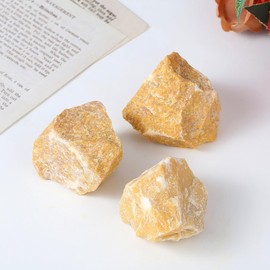 XIANNVXI Yellow Aventurine Crystal,1.77-2.17" Raw Crystal Yellow Aventurine Stone,Natural Healing Crystal Rock Rough Gemstone for Crystal Lovers Beginners Collectors