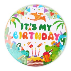 It’s My Birthday Button, Dinosaur Birthday Badge Brooch Cute Dinosaur Theme Badge Pin Party Decoration Supply for Girls Boys