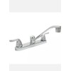 Glacier Bay Constructor 2-Handle Standard Kitchen Faucet in Chrome