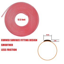 13 Ft Curtain Rod Tape Glide Clear, Drapery Rods Ring Slide Tape, Solves Shower and Drapery Rings from Catching Allowing Them to Slide Smoothly and Quietly