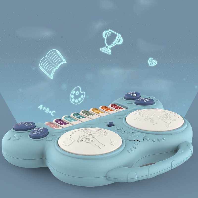 Drum Piano Toy Educational Multifunctional Baby Piano Toy with Game