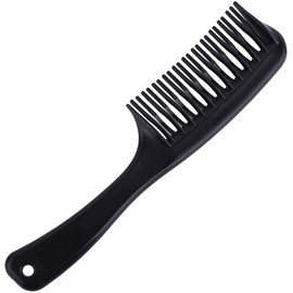 lamoda Wet Use Comb with Handle, Blue/Pink/Purple, 21 cm