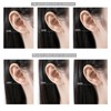 SNORSO 3 Pairs 3mm Silver Stud Earrings Set for Women