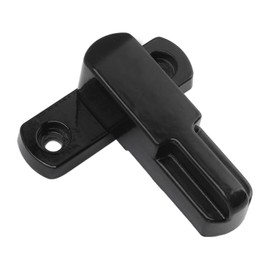 Sash Blocker Window Jammer Aluminum Alloy T Type Door Window Restrictor Lock Window Latch Sash Lock (Black)