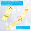 OIIKI 10pcs Gold Lid Support Hinge with 20 Screw, Foldable