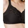 Wonderbra Full Support, Cushioned Strap Wire-free Bra, Black, 38dd