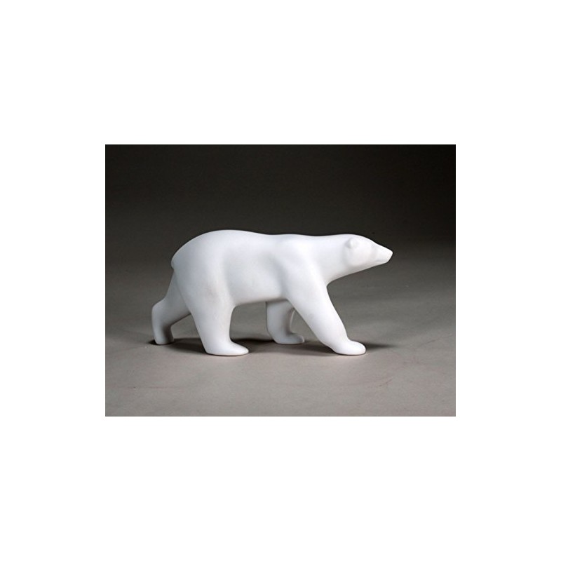 Polar Bear Sculpture by John Perry Pellucida "Free Standing" 10in