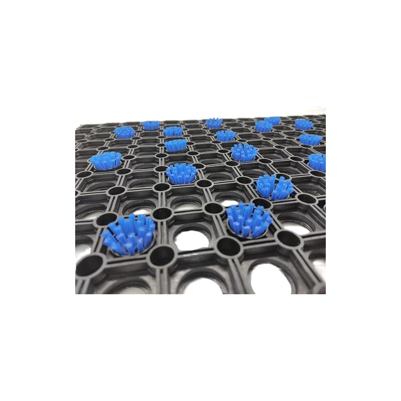BaWoTec Durable Robust Ring Rubber Mat, Entrance Area, Non-Slip, Indoor