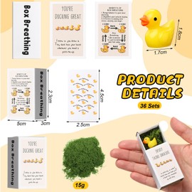 Wonderjune 72 Sets Employee Appreciation Gifts Bulk Emotional Support Positive Affirmation Gifts Thank You Gifts Christmas Appreciation Gifts for Coworkers Staff (Duck)