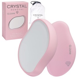 G.Liane Crystal Hair Eraser, Crystal Hair Remover, Nano Glass Hair Remover Stone, Reusable Painless Hair Removal Depilator for Fast Silky Smooth Skin (Pink)