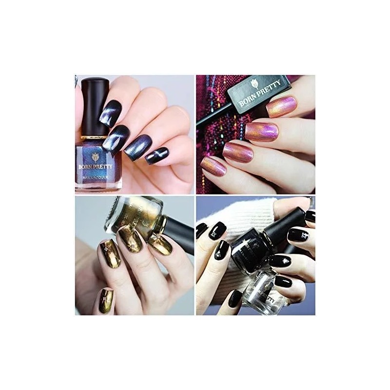 Born Pretty Esmalte Uñas Efecto Magnetico Juego Con Iman 4