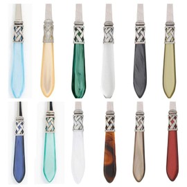 Vietri Aladdin Brilliant Ivory Salad Server Set, 9.75" 18/10 Stainless Steel Salad Tosser Utensils