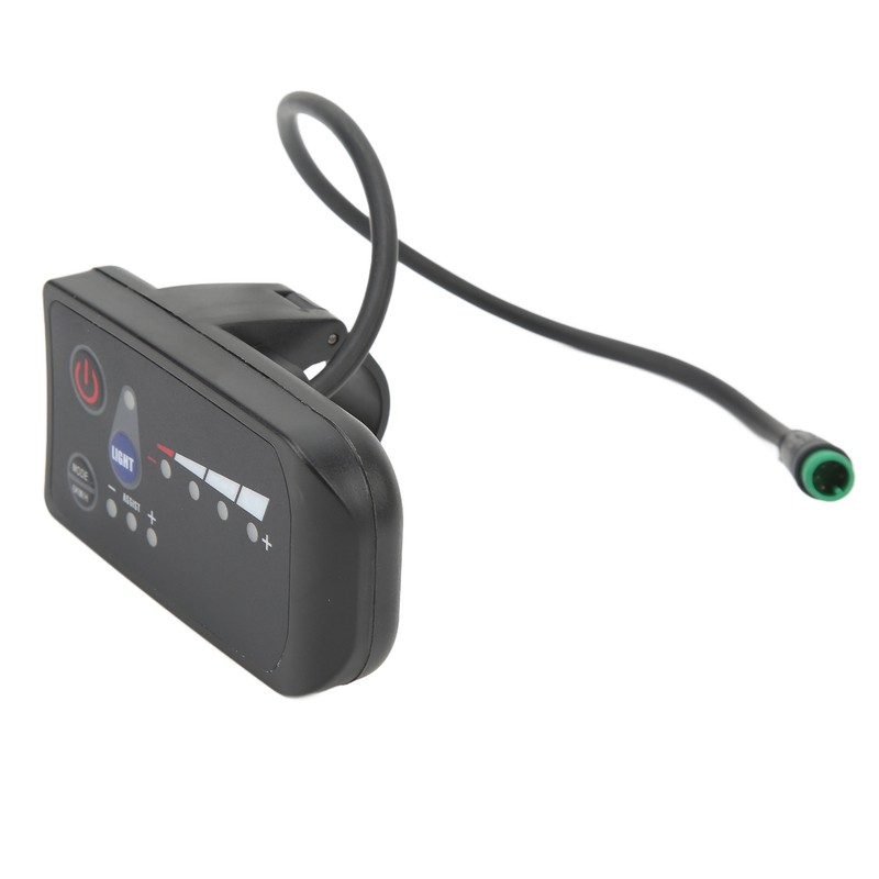 Electric Bike Power Display Meter Waterproof 5 Pin Interface ABS