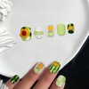 GREENTEA Handmade Decorative Press-On Nails Set, Spring and Summer Flower