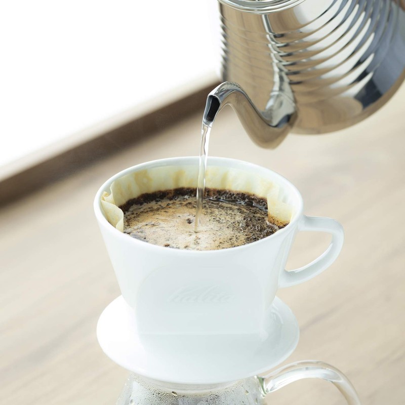 Kalita #52274 Pour-Over Coffee Pot, Wave, 33.8 fl oz (1