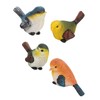 WPKD BLUEIY Pack of 4 Bird Statues Ornaments, Colourful Resin