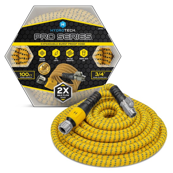 HydroTech 100 ft Expandable Garden Hose - Pro Series, 2x
