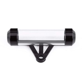 Gorgeri Motorcycle Badge Holder Universal Waterproof Aluminum Alloy Acrylic Motorcycle Badge Holder (Black)