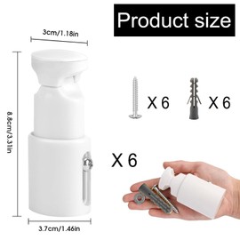 JINJUMEI Set of 6 Radiator Holder for Bathroom Radiators Adjustable Towel Radiator Mounting Bracket Compatible with Straight and Curved Bathroom Radiators Towel Holder Radiator