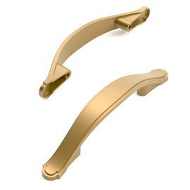Amerdeco 10 Pack Champagne Bronze Cabinet Pulls 3 Inch(76mm) Hole Center Drawer Pulls Cabinet Hardware Kitchen Cabinet Handles for Bathroom Dresser Pulls ZH0068