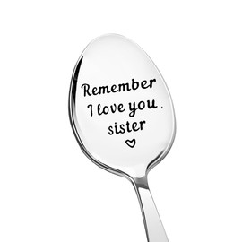Sis Sister Birthday Gifts for Women Sis Sister Mothers Day Gifts for Sister Gifts Spoon I Love You Sister Gifts from Brother Sister Sis Birthday Gift for Sis Sister Coffee Tea Spoon Gift
