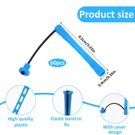 JJUNW 60 Stück Dauerwellen Wickler Lockenwickler Klein, 9mm Kunststoff Haarwelle Stangen Kurze Kaltwellenstangen Hair Rollers für Natürliche Haare Mittellanges Kurze Haare Styling Tool