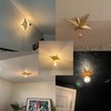 SHUKEFER Star Flush Mount Ceiling Light Fixture E26/E27 Moravian Gold