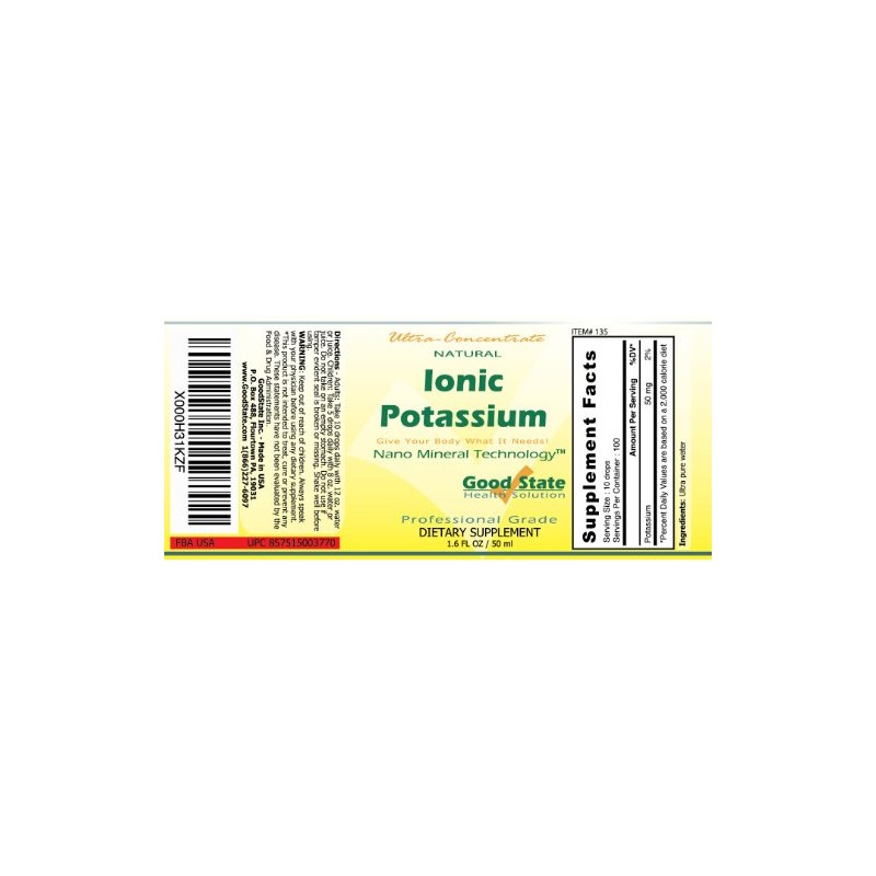 Good State | Liquid Ionic Potassium | 10 Drops Equals