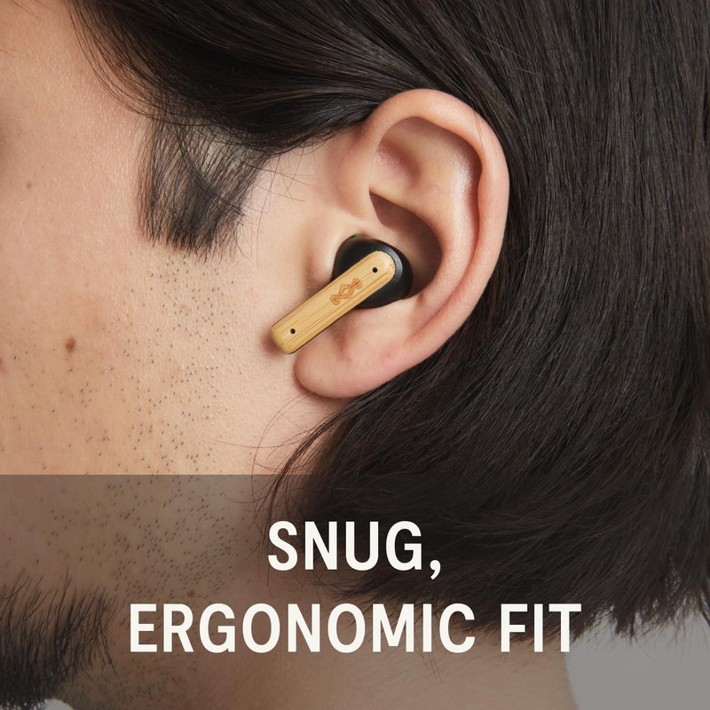 House of Marley Little Bird True Wireless Earbuds, Touch Controls,