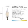 OPALRAY Low Voltage 12V LED Candelabra Bulb, 2W Dimmable with
