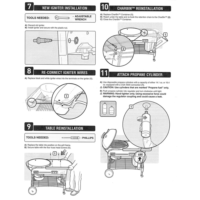 Weber Performer Replacement Gas Grill Igniter Kit 10470