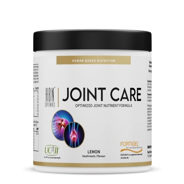 HBN - Joint Care - 390 g Flavour Lemon I Powder I 30 Servings I Joint Support I Joint Nutrients I Collagen I FORTIGEL® I MSM I UC-II® I Vitamin C