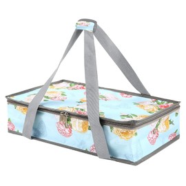 QEES Casserole Carrier For Hot or Cold Food,Casserole Carrier,Pie Carrier,Casserole Dish With Lid and Carrying Case,Insulated Casserole Food Carrier For Travel Party Picnic,Pioneer Woman Dish Carrier