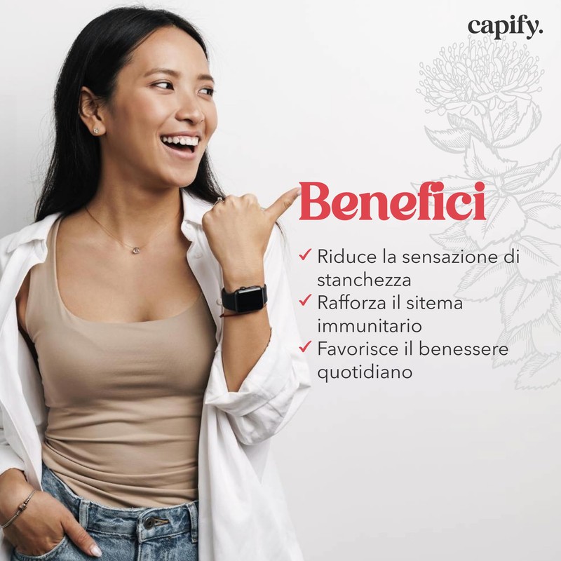Capify. Rhodiola Rosea - Contro Stanchezza Fisica e Mentale -