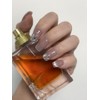 [Tianna Nail Extension Year-end Nail] Nude Crystal - Short Ballerina