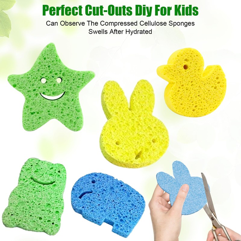 Sponges Kitchen, 12PCS Dish Sponge, Premium Kitchen Sponges, Non-Scratch Scrub