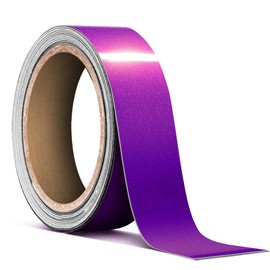 VViViD Ultra Gloss Metallic Purple Air-Release Adhesive Vinyl Pinstripe Tape Roll (1 Inch x 20ft)