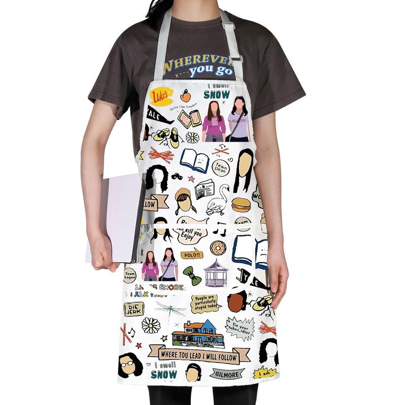 G2TUP Gilmore Apron Luke's Diner Stars Hollow Apron Lorelai And